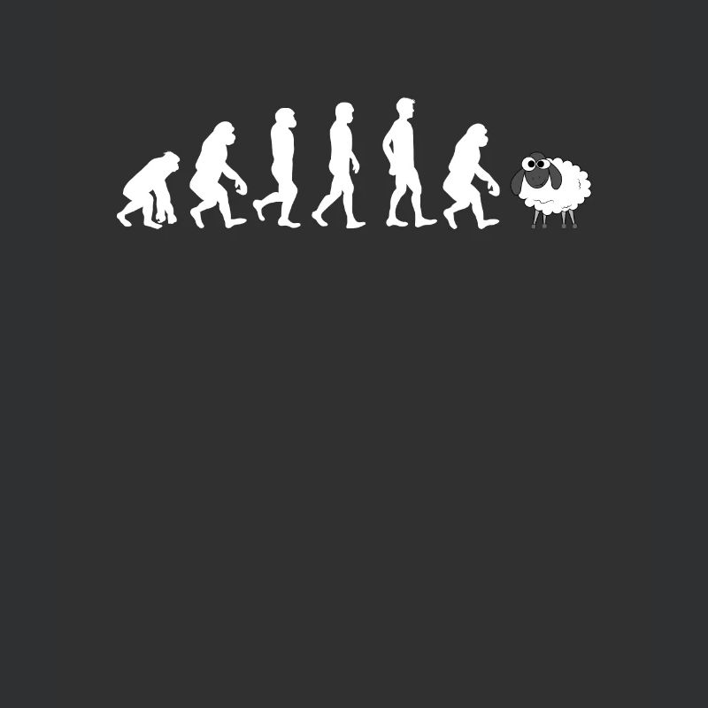 Drôle sarcastique Wake Up Sheeple Evolution de Moder