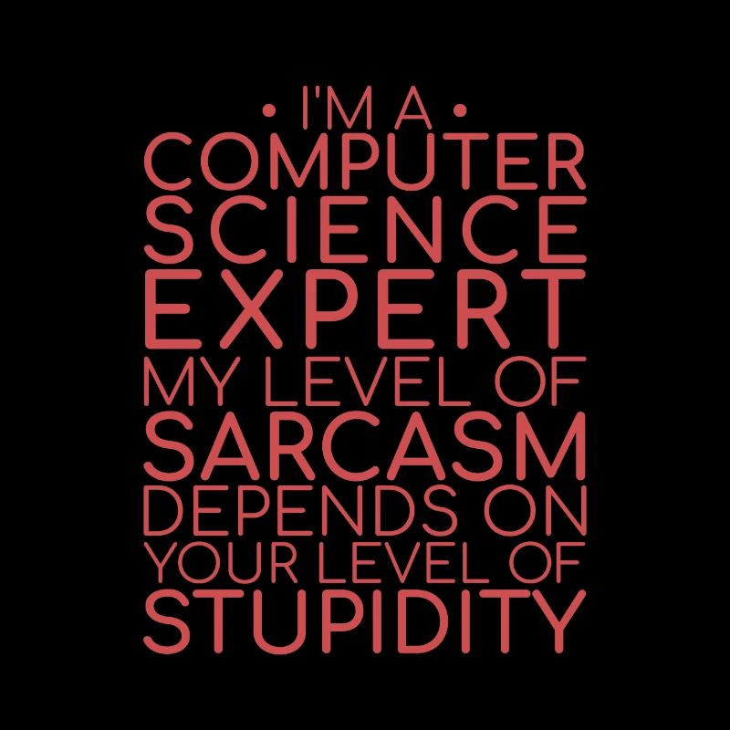 "Computer Science Expert Sarcasm | Informatik"
