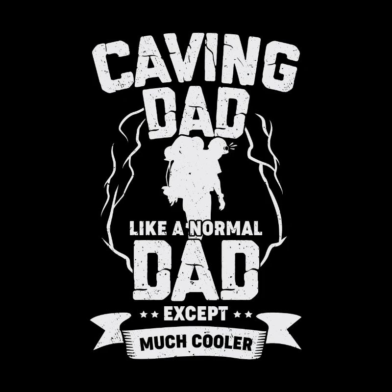 Caving Papa Caver Father Gift