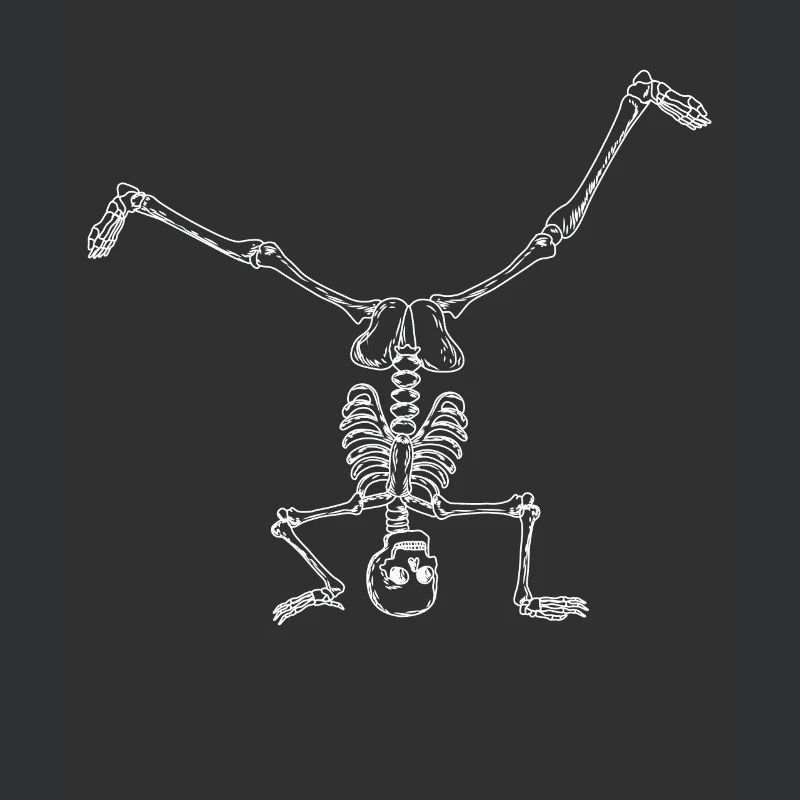 Breakdance Breakdancer Breakdancing Skelett