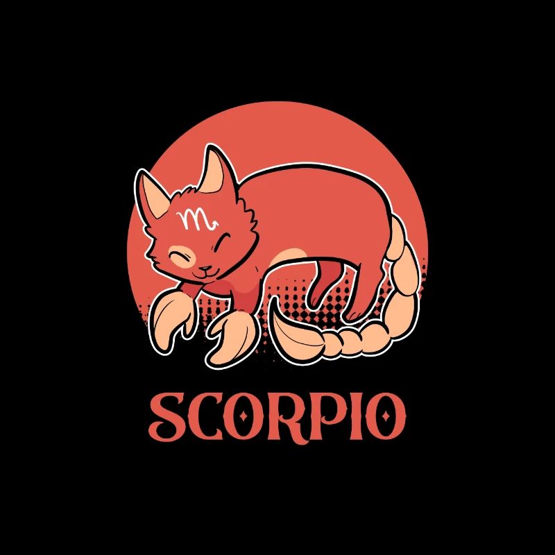 Scorpion Sternzeichen Katze Geburtstag Kätzchen