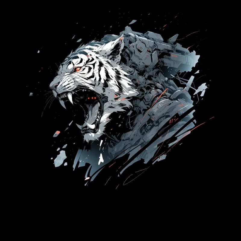 Mecha Animal Tiger Wolf Fox Dino Bear Cyborg