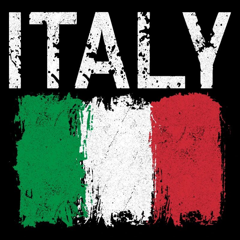Italy Brushstroke Flag