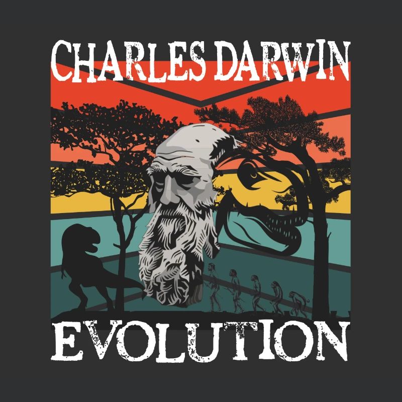 Idée cadeau textile Charles Darwin Evolution
