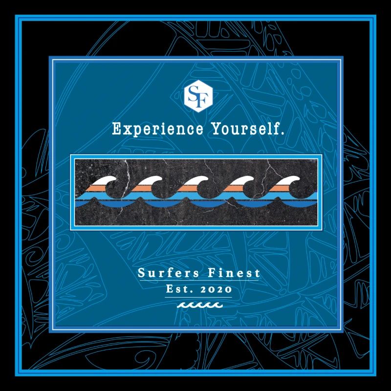 Surf Design Vagues Logo Polynésien