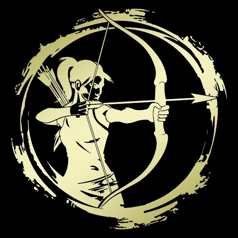 Bogenschießen Silhouette