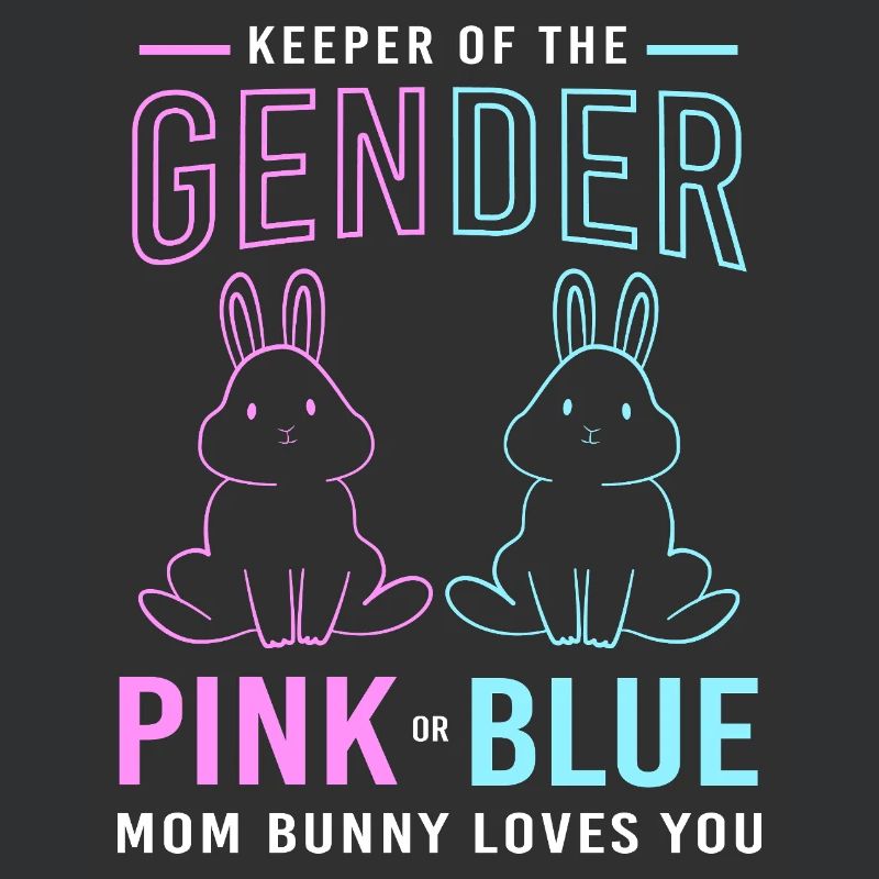 Werdende Mutter Ostern Gender Reveal