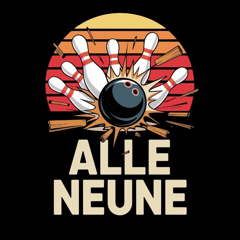 All Nine Bowling Strikes Design