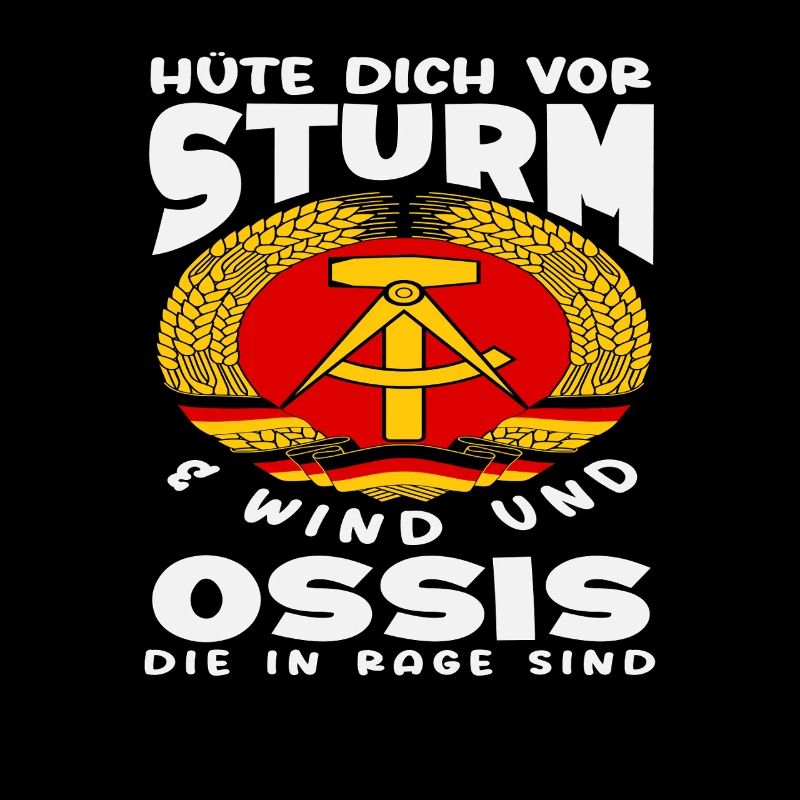 Sturm Wind Ossi In Rage Spruch DDR Stolz