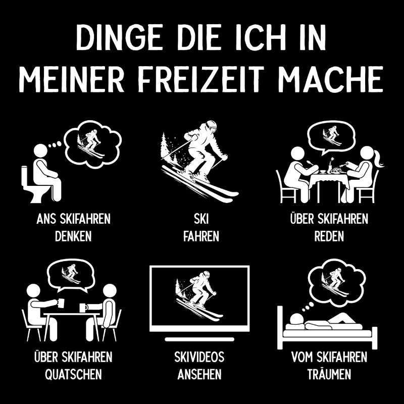 Skifahrer Ski Humor Freizeit