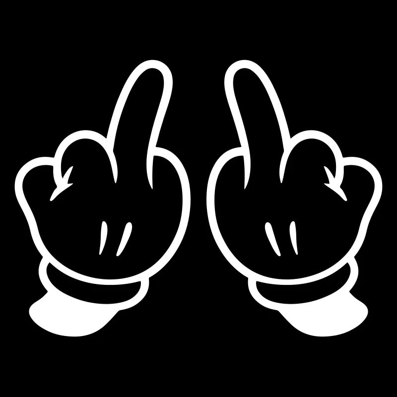 Mittelfinger Hand Frech