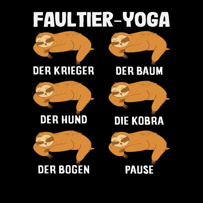 Faultier Yoga Routine Sport Geschenk