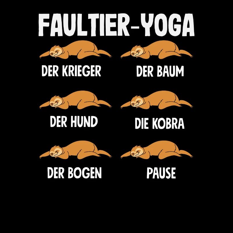 Faultier Yoga Routine Sport Geschenk