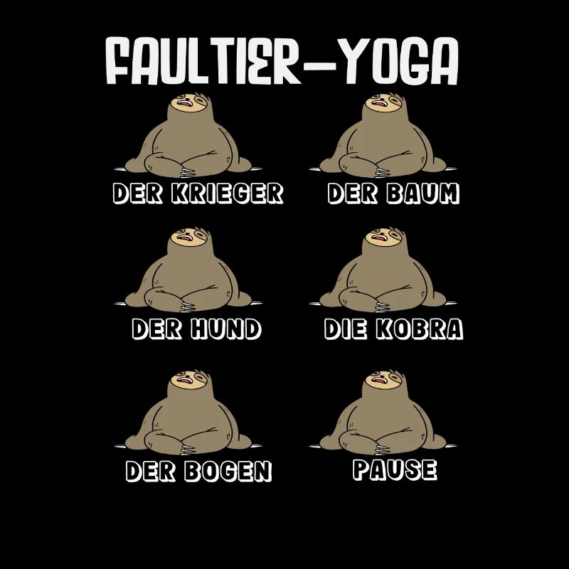 Faultier Yoga Routine Sport Geschenk