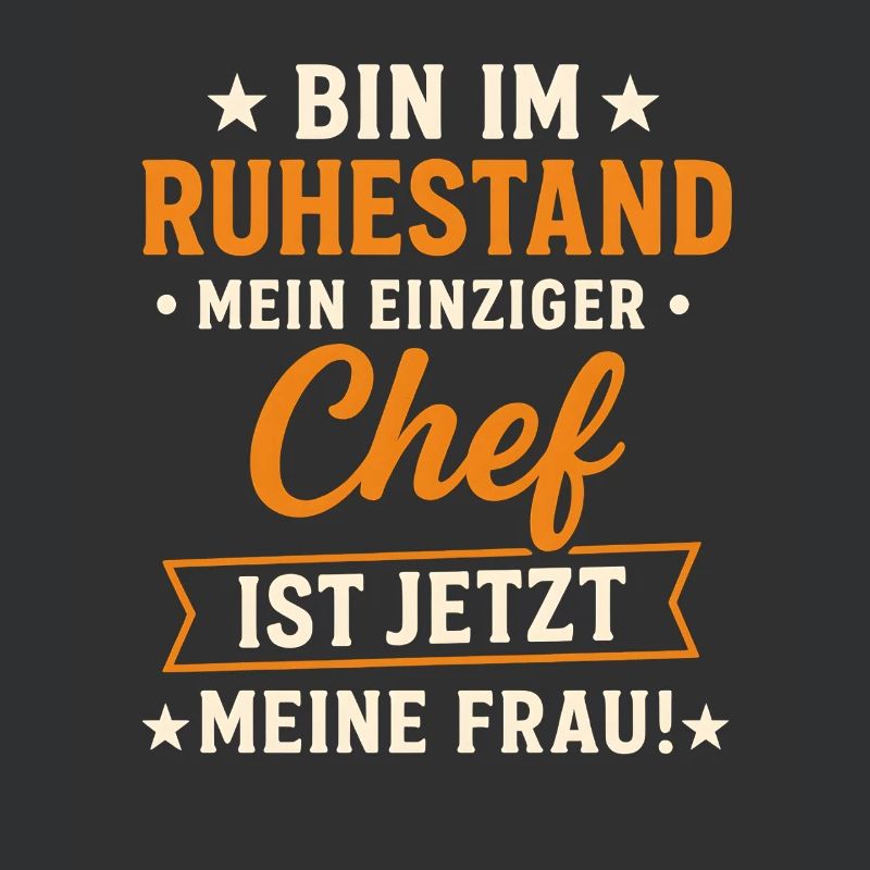 Witziges Ruhestand-Chef-Spruchdesign