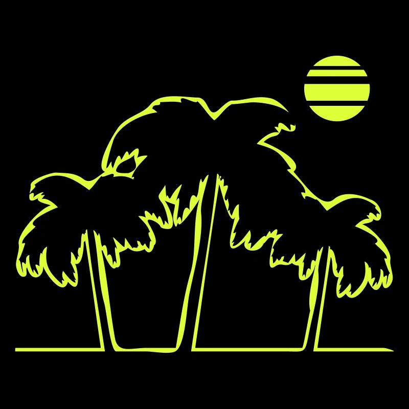 Île de la plage Palm Trees