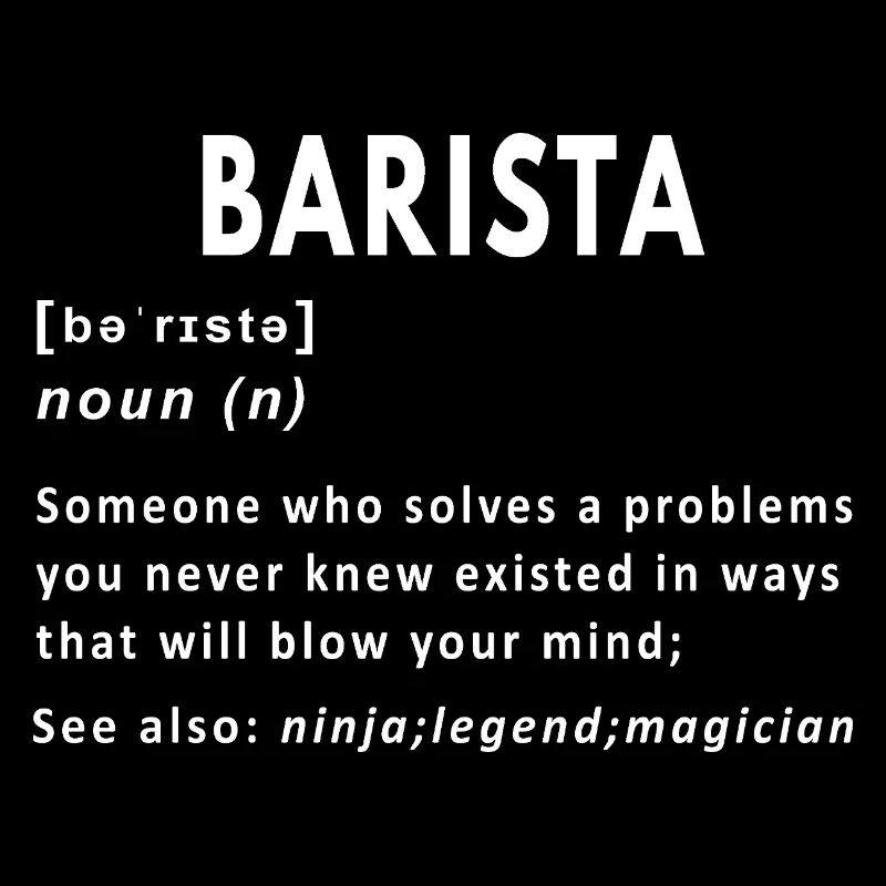 Barista-Substantiv-Witzige Definition