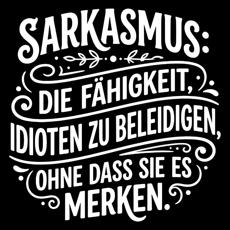 Sarkasmus Fähigkeit ohne merken Spruch