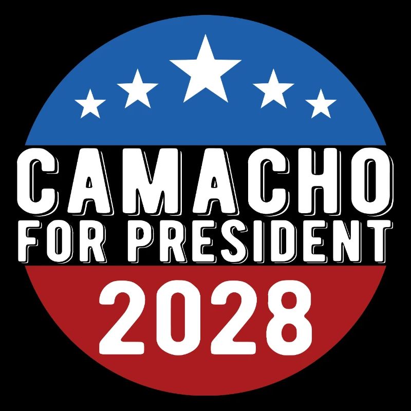 Camacho 2028 Emblem Parody Funny Not Sure