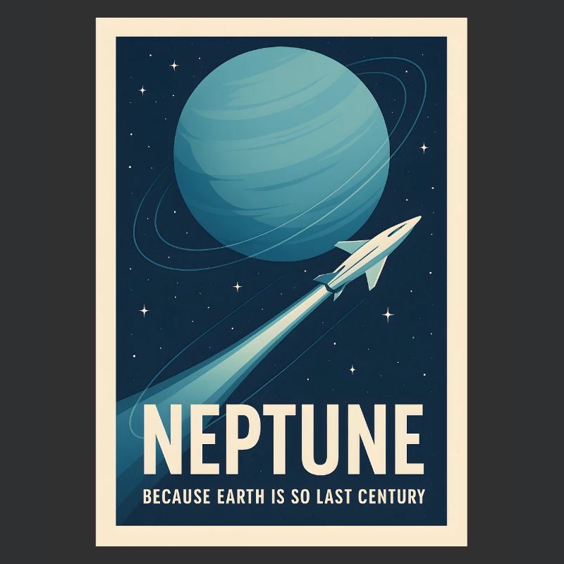 Neptun statt Erde | Retro Space Reise