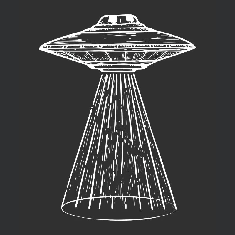 UFO Light-Beam Illustration