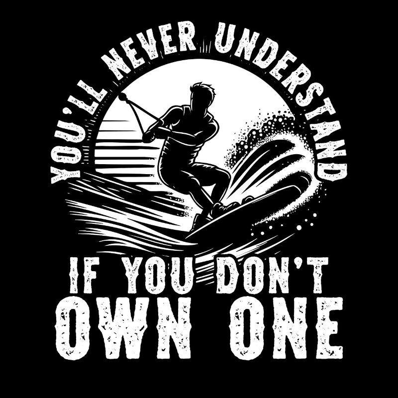Wakeboarder Wakesurfen Sie werden Wakesurfer