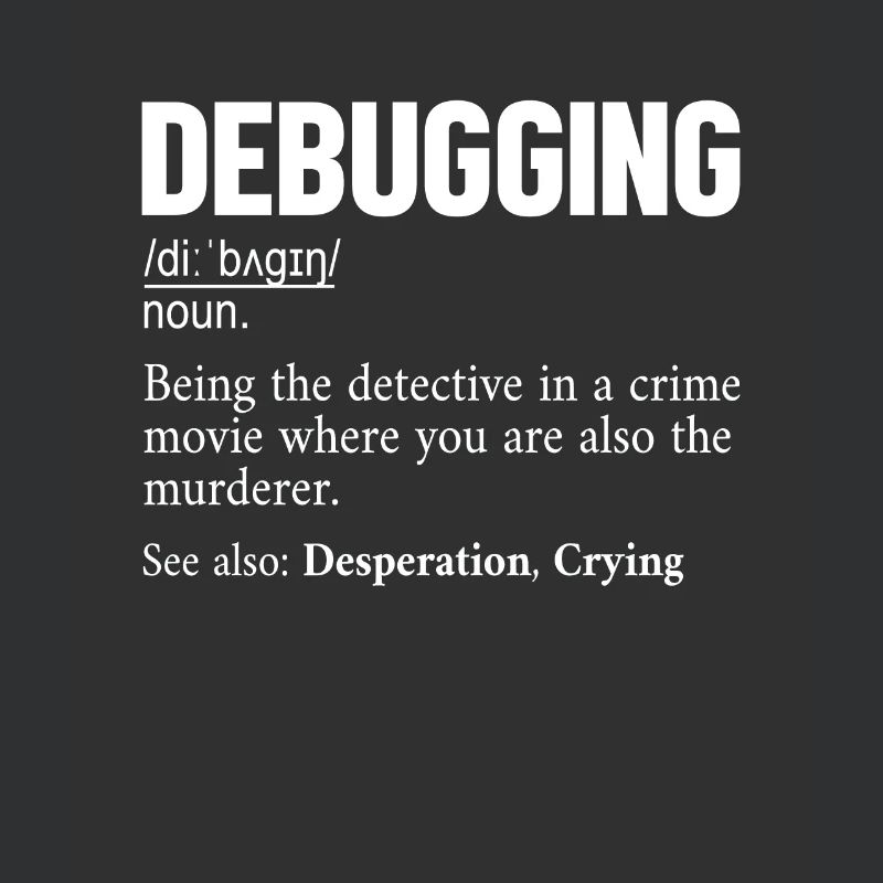 Debugging Definition Developer Coder Programmierer