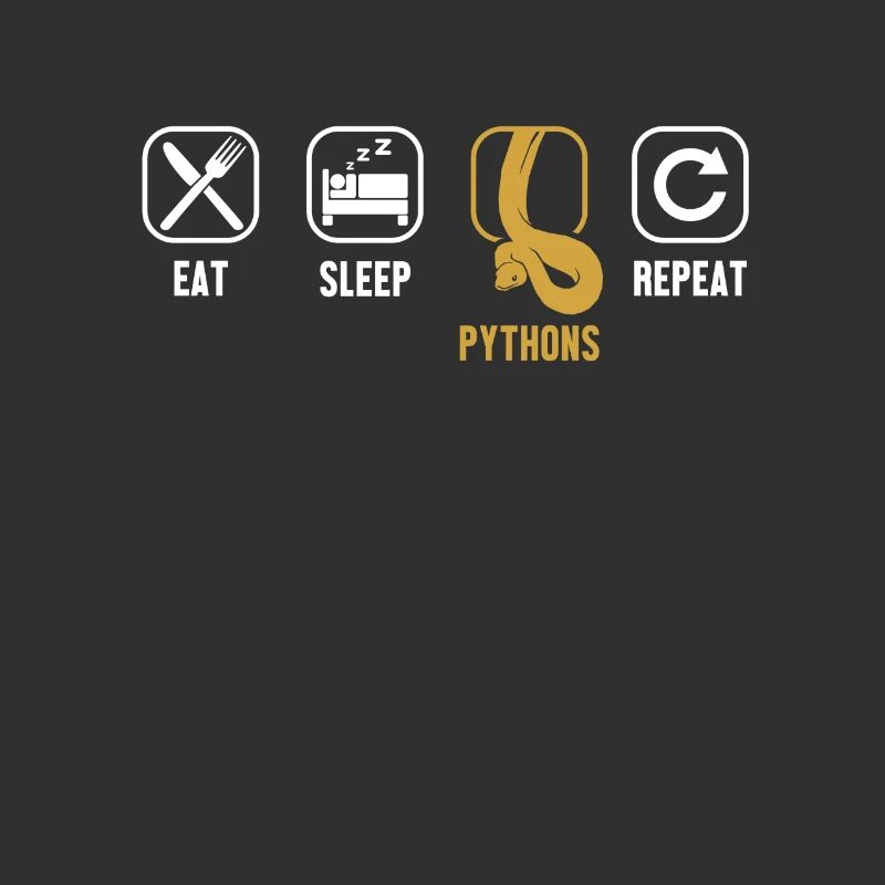 Eat Sleep Pythons Repeat Python Schlange Banana