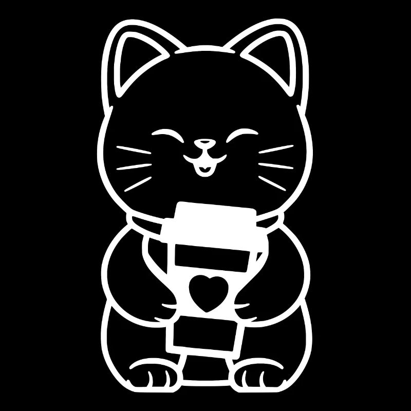 Coffee cat with coffee mug coffee lovers