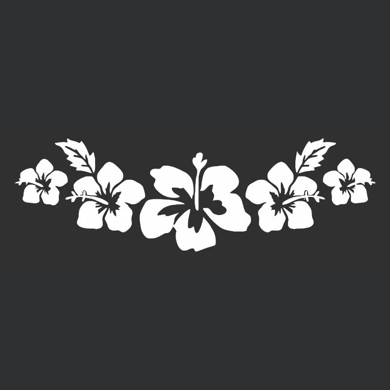 Tropical Hibiscus Floral Pattern