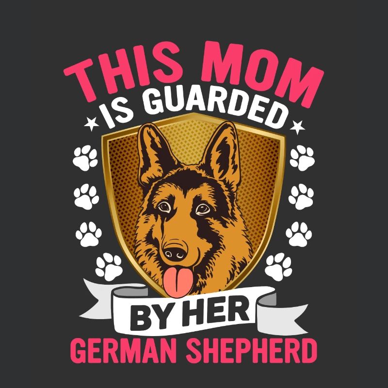 Diese Mutter wird von ihrem Deutschen Schäferhund bewacht