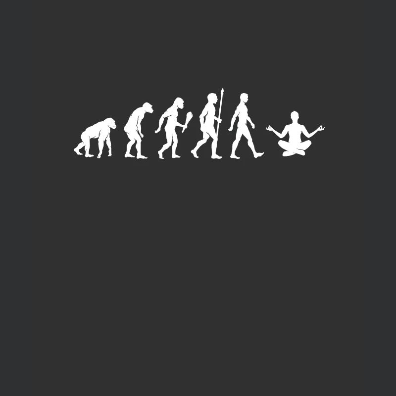 Lustige Meditation Evolution Yoga Geschenkidee