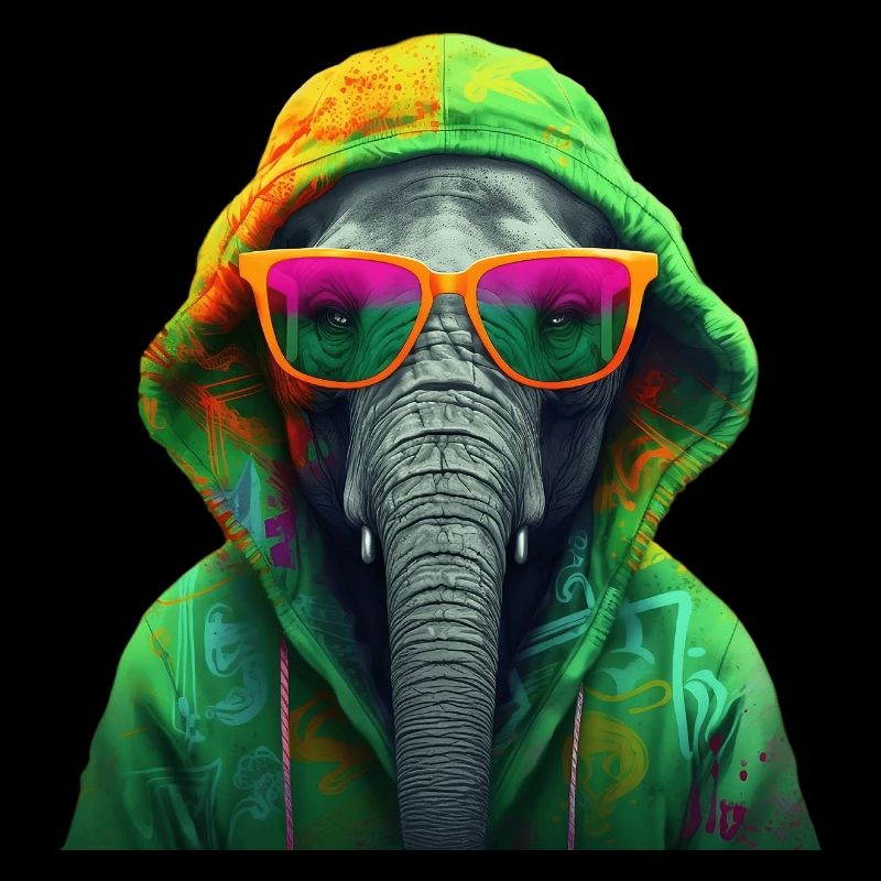 Elefant Afrika Asien Tier Coole Elefanten Bunt