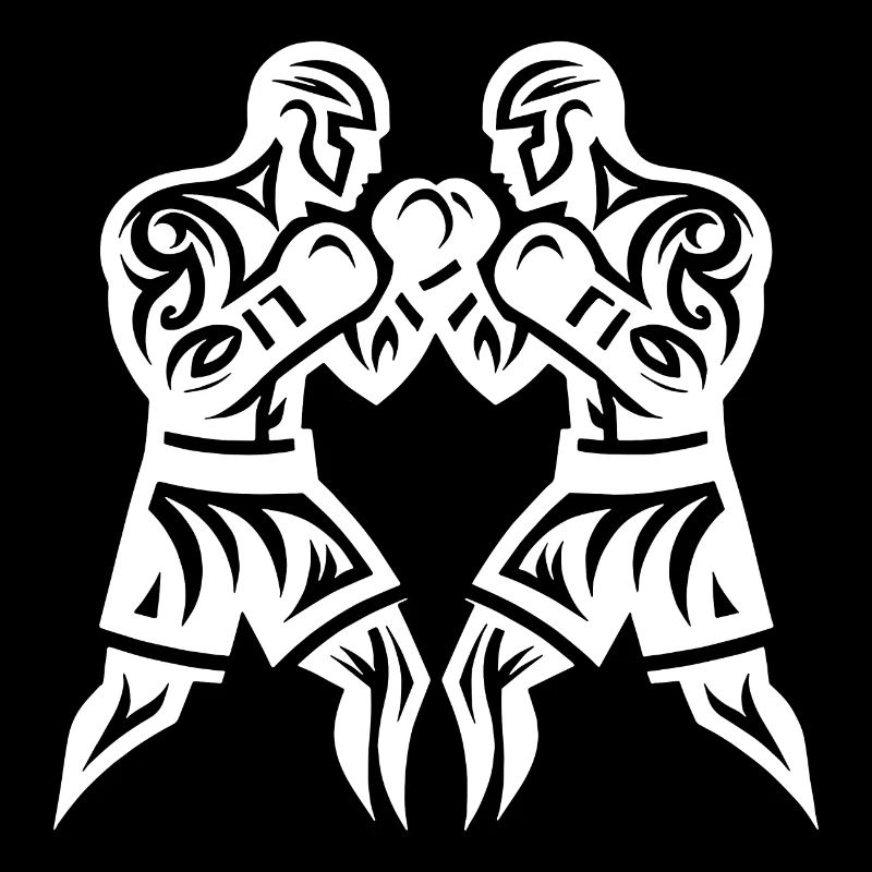 Faust Boxer Tattoo Kämpfer Sparring Style
