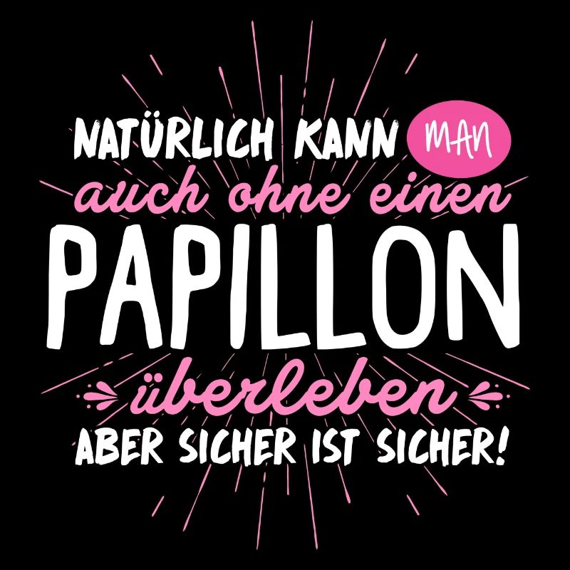 Papillon Hund Hunde Geschenk Überleben