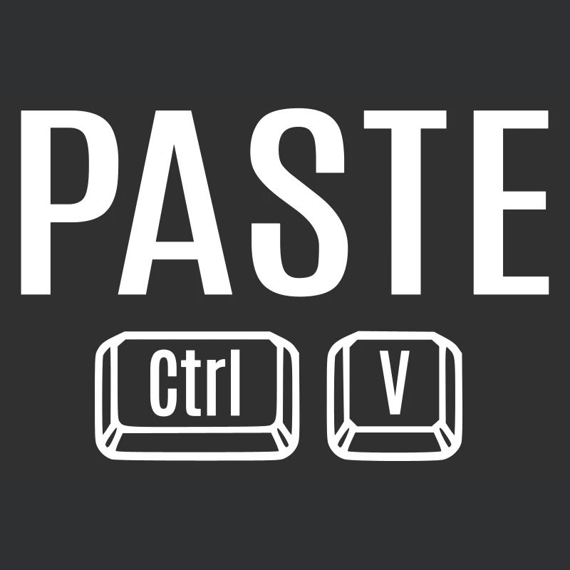 Copy Paste Ctrl + C V Vater Mutter Kind Baby Fun