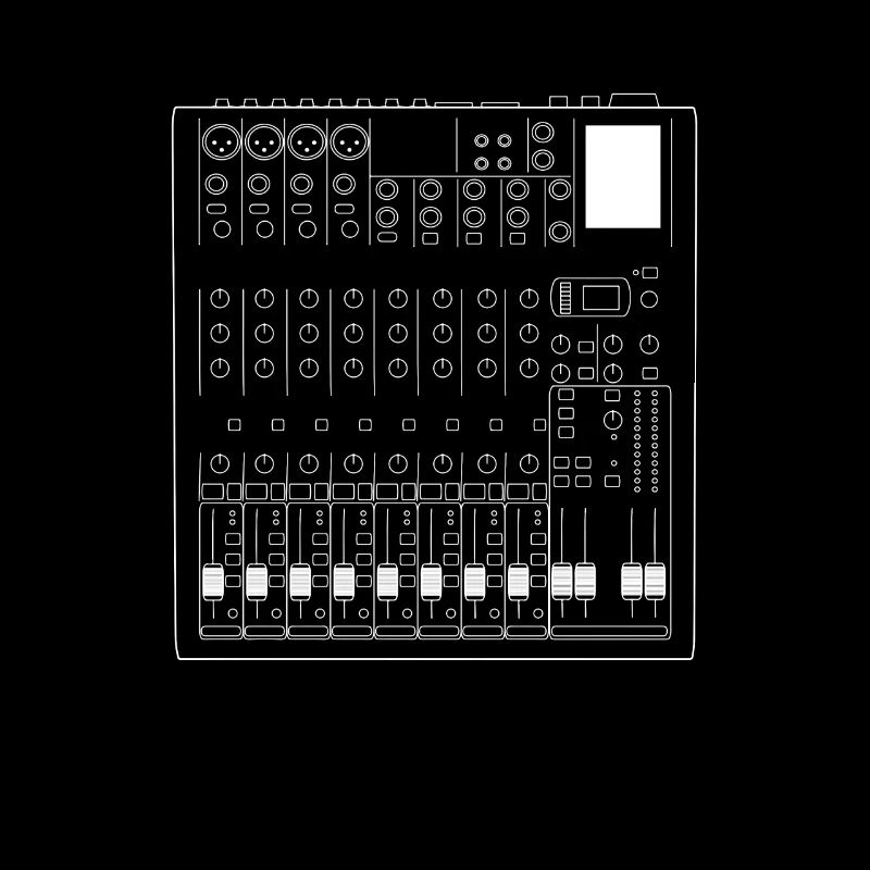 Mixing console sound technician T-shirt gift