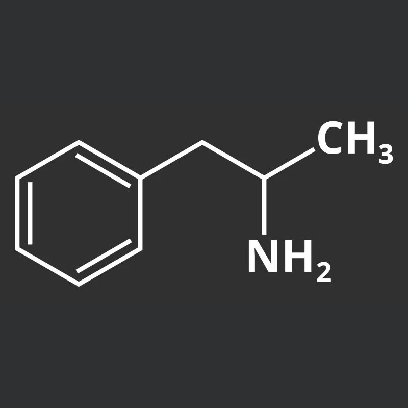 Amphetamine Molecule Speed Amphe Pep Drugs Formula