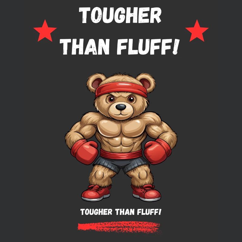 Cooler Teddy Boxer - KI-generiert