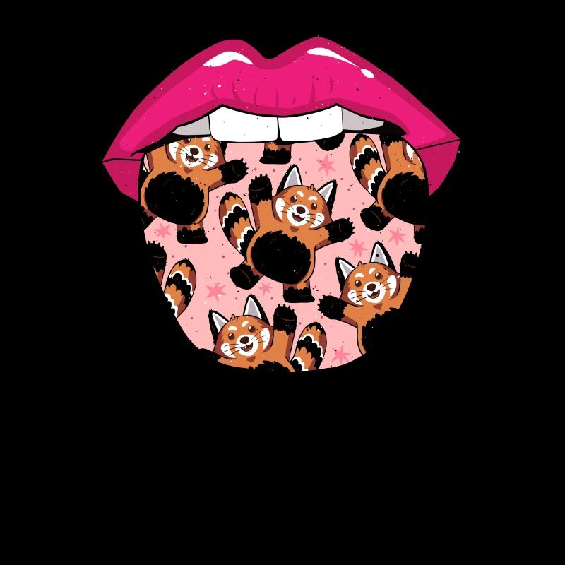 Langue de panda roux