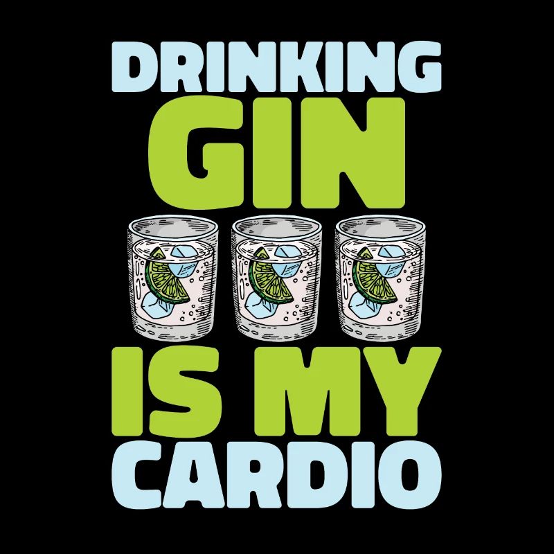 Gin Funny Cardio Quote