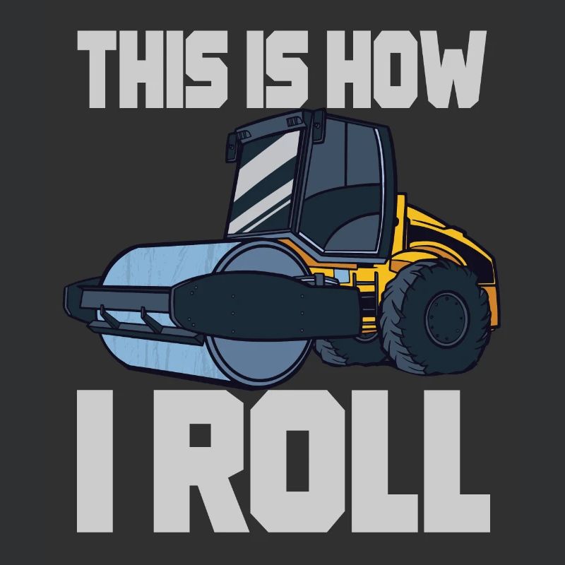 Steamroller Vehicle Construction Labourer Site