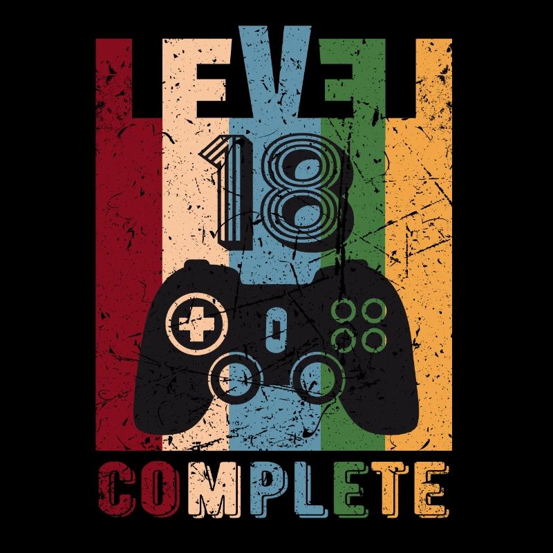 Level 18 Complete 18th Birthday 18 years old 2003
