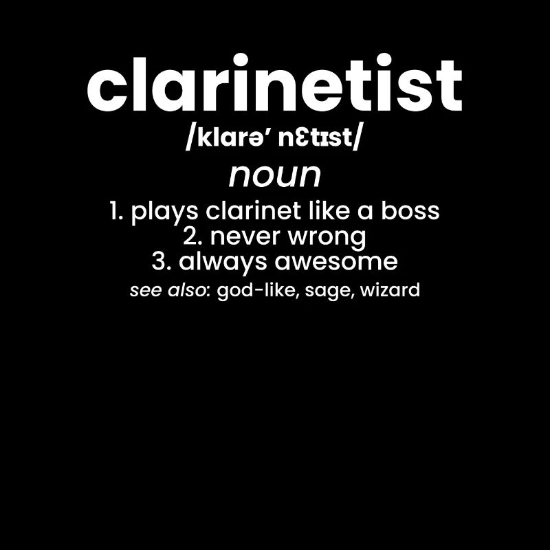Clarinet Klarinette Definition Geschenk