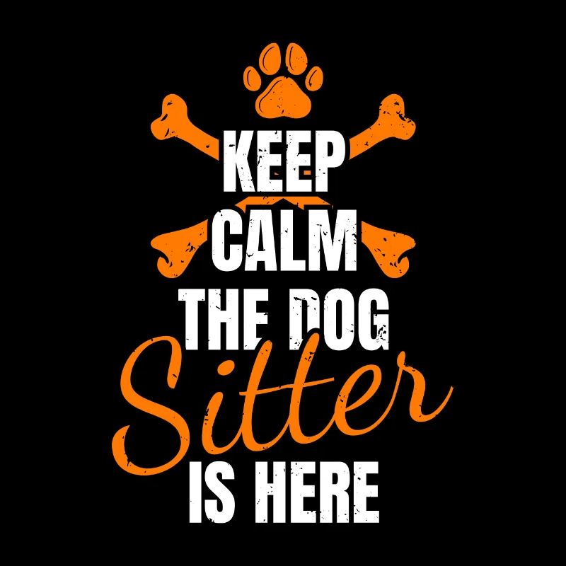 Keep Calm The Dog Sitter Is Here Shirt Gift