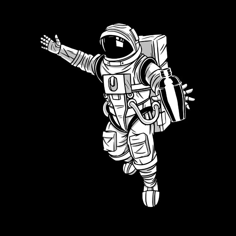 Astronaut Barkeeper Bartender Shirt