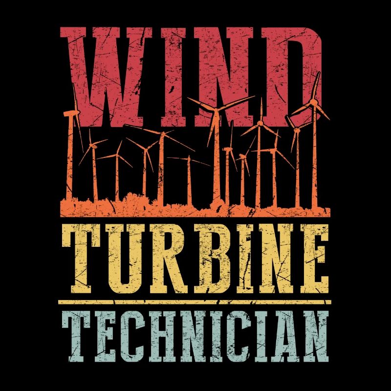Chemise de technicien en éoliennes Cadeau