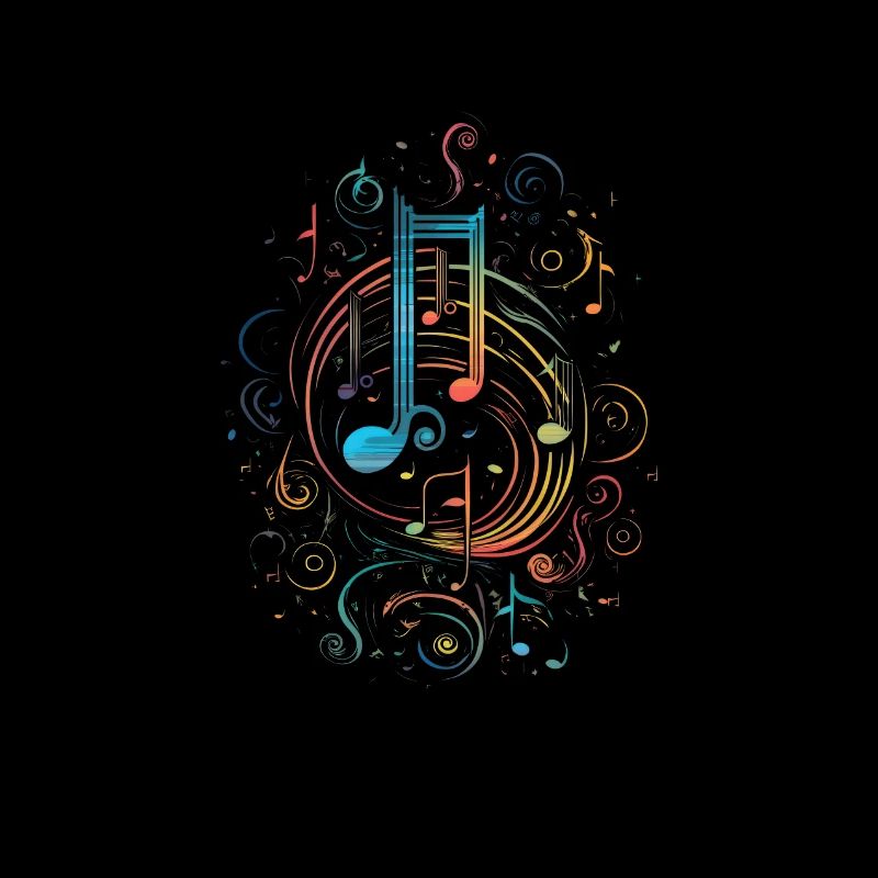 Notes visualized music