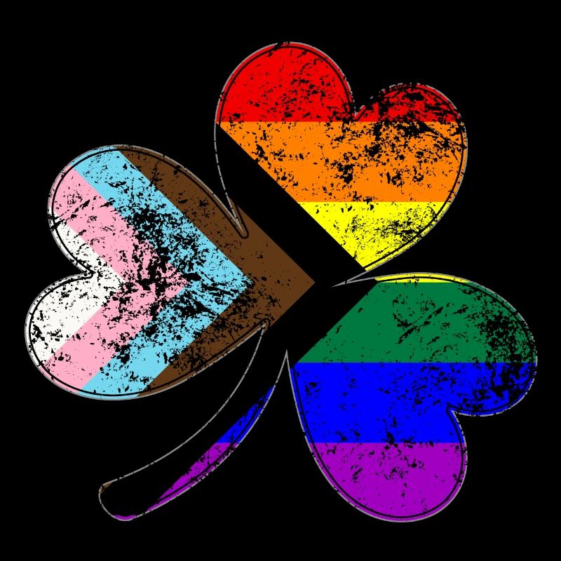 LGBTQ Progress Pride Kleeblatt
