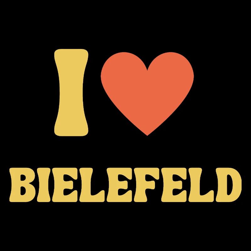 Bielefeld Retro I Love Design Geschenkidee Herz